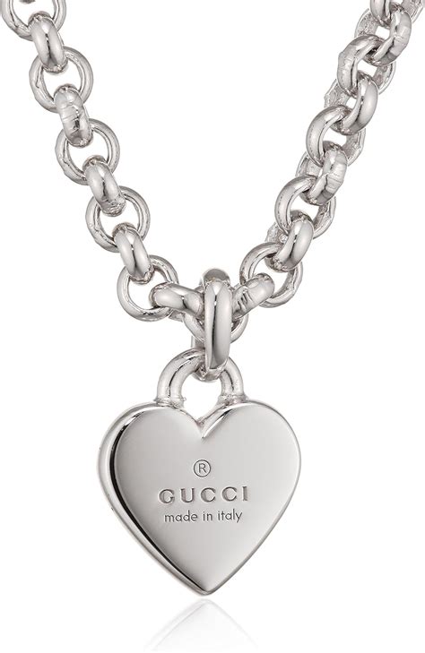 women's gucci necklace|gucci necklace with heart pendant.